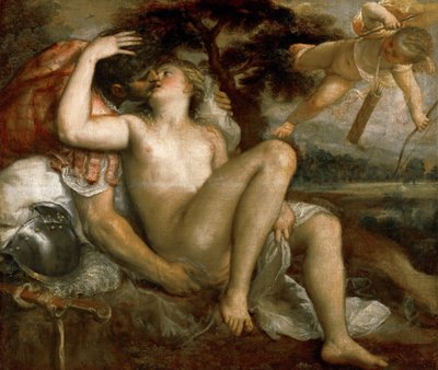 Mars, Venus and Amor by Tiziano Vecelli